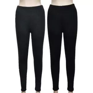 (스킨센스)따뜻한 융털 기모 2컬러 민자 9부 레깅스