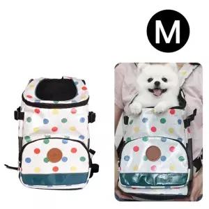 고품질 패리스독 멀티도트 앞가방 (그레이) (M) (강아지 이동가방) ...