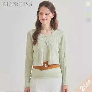 [블루레이스] [2SET]볼레로 가디건+홀터 나시_B6S1KC4631