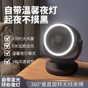 사무실 홈인테리어 서큘레이터형 무소음 인테리어 미니선풍기 상하좌우 초강력 북유럽 2in1