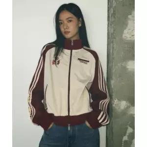 프렌다 PRENDA RAGLAN TRACK JERSEY JACKET BEIGE BRICK RED PRTFAWJK10WE1 3045536