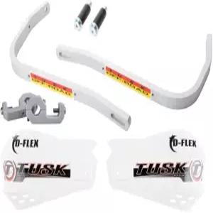 터스크 D-플렉스 핸드가드 ？ 흰색 MX 스타일 방패가 있는 알루미늄 바 7/8인치 핸들 바에 범용 장착 더트