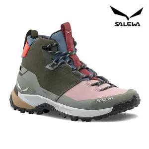 살레와 여성 푸에즈 2 미드 PTX 파워텍스 등산화 다크올리브/쉐도우