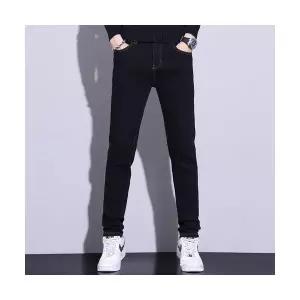 남자 청바지 일자핏 블랙 스키니진 슬림 스판 고급 진 핏 스키니팬츠 트렌디 유행5