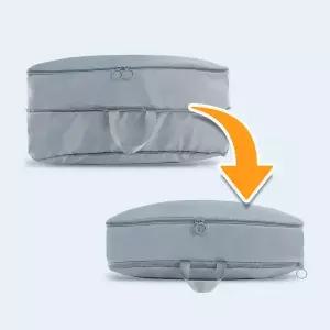 [가담다][1+1] 컴팩 슬림 압축파우치 2단 옷정리 수납가방 지퍼형