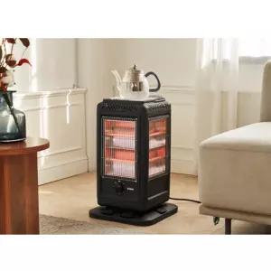 도노 전기 히터 오방 난로 난방 가습 발터치 블랙 BNA