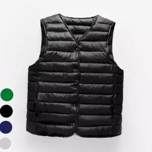 부드러운착용감 남성 깔끔 패딩조끼 이너 복고