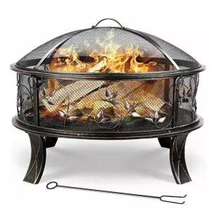 숯불 화로 넝쿨무늬 불멍 야외난로 야외 캠핑 장작난로 장작 스파크스크린