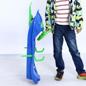 스티어링 휠 및 브레이크가 있는 눈 썰매 위한 야외 겨울 조종 보드