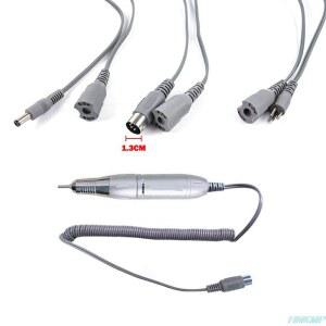 호환 30000 RPM 강력한 기계 액세서리 전기 네일 드릴 핸드피스 코드 POWER LOGIC 케이블 10MM 회색 핸들 로프