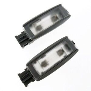 GREY DOME LIGHT READING MAKEUP 2PCS FOR VW CC GOLF PASSAT JETTA POLO TOURAN TIGUAN 1KD947109A 1KD 947 109A