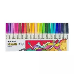 네임펜F 429AWS16 24색세트 나미 유성마카 중간 굵기 필기용
