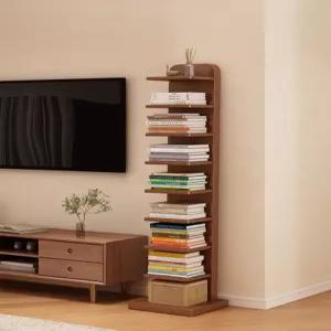 회전책장 이동식 북카페 거실 코너 북카트 수납장 보관함 북트리 회전형