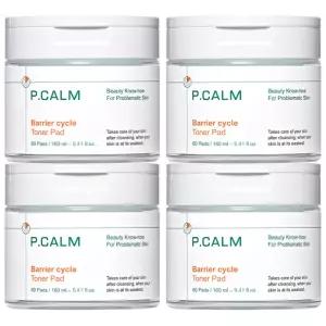 피캄 베리어사이클 보습 스킨케어 진정 토너 패드 60개입 4개
