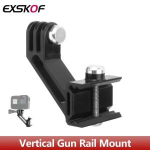 GoPro Hero 용 수직 건 레일 마운트 13 12 11 10 9 8 7 6 5 SJCAM AKASO Insta360 X4 X2 X3 DJI Osmo 액션