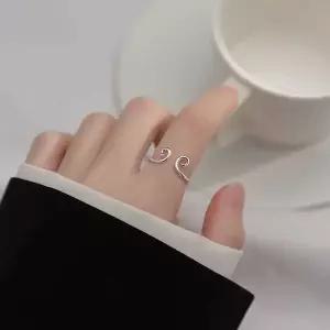 S925 실버 손오공 은 커플링 반지 세트 선물박스 백금커플링