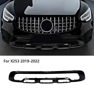 블랙 프론트 범퍼 트림 GT 그릴 스포일러 스플리터 메르세데스 벤츠 호환용 GLC X253 호환용 액세서리 A253