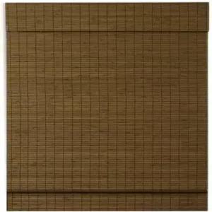 라디언스 커스텀 컷-투-폭 무선 메이플 케이프 코드 플랫-위브 로만 쉐이드 밸런스 너비 36인치 x 길이