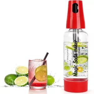 휴대용 소다 시폰 가정 및 실외용 1L 여행용 탄산수 제조기 스트리밍 기계 칵테일 또는 탄산음료용 8그램