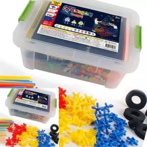 MF100 매직크레스틱 창의블럭864 빨대블럭 빨대장난감