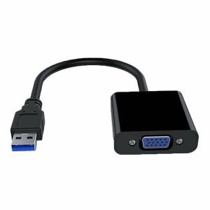 USB 3.0 VGA 어댑터 케이블 외부 비디오 카드 멀티 디스플레이 컨버터  윈도우 7 8/10 데스크탑 노트북 PC