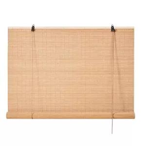 대나무발 베란다 블라인드 -폭1.5mx높이2m 문발 커튼 햇빛가리개(1) 복숭아꽃 창문 가리개