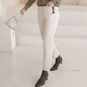 여성 겨울 스키니 팬츠 방한 솜 패딩 작업복 바지 솜pqr259