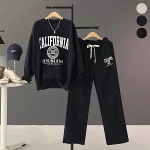 [모노시크] 라이징 프린팅 맨투맨 + 밴딩 팬츠 세트_MNOP216