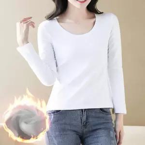 여성 이너웨어 보온 기모 여자 긴팔티 레이어드 내복 방한 히트텍 내의 한파 겨울