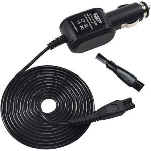 HQRP Car Charger Compatible with Philips Norelco AT811, 7885XL, 7886XL, 8020X, 8270XL, 8825XL, 8831XL, 8845XL, 8846XL, 8865XL, 8040X, 8060X, 8138XL Shaver DC Adapter Power Cord