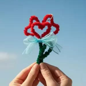 한 붓 그리기 카네이션 모루 키링 만들기 DIY KIT키트 체험 어버이날