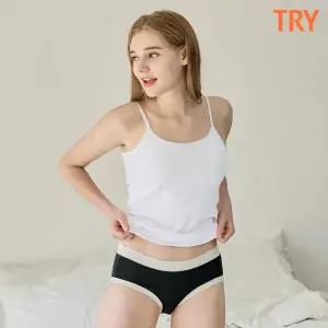 TRY 여성 인견 끈나시 런닝 쿨 이너웨어 3매 세트 TWR01