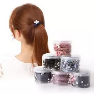 데일리 24종 머리끈 머리방울 헤어밴드 고무줄 헤어끈 곱창밴드 고무밴드