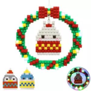 툭툭블럭 크리스마스 무드등 송송이 만들기블록 어린이 조립 학습용 교육용
