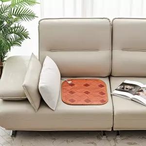 (패턴랜덤) 황토 참숯 전기방석 (44x44cm) 1인용 온열매트 1방석 가전제품 계절 기구