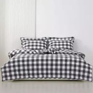 [갤러리아] 에코블랙 선염면 솜 일체형 이불(8온스) Q