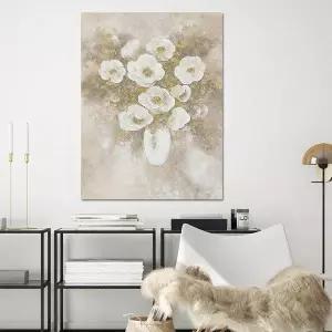 [트리빌리지]캔버스 꽃그림 거실 복도에 어울리는 갤러리 무드의 대형 액자