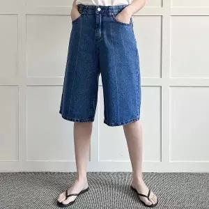 [하프클럽/나야홍]빅사이즈 602 세미통5부청반바지 DLOP353