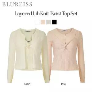 [블루레이스] [2SET]립가디건+꼬임 나시_B6S1KC4681