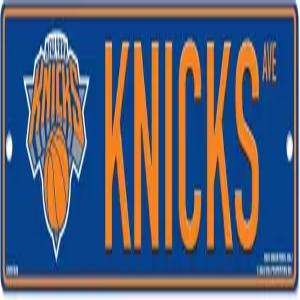 리코 인더스트리 NBA 농구 뉴욕 닉스 블루 4인치 X 17인치 플라스틱 스트리트 표지판
