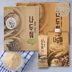 [맘스킹] 선농원 열매마 곡물선식 나두줘 파우치선식 10개+스틱선식 24개