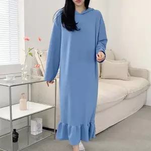 [하프클럽/]빅사이즈 602 밑단프릴빅후드원피스 DYYX180