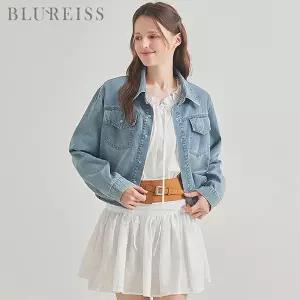 [블루레이스]데님 아웃핏 크롭 블라우스_BI6S1BL5291