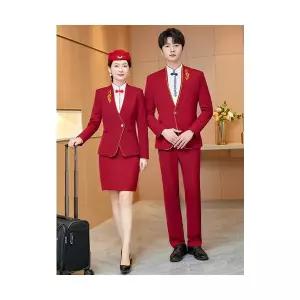 여성정장세트 웨이터 작업복 긴팔 호텔 프런트 정장 조끼 세트 공용 OP4