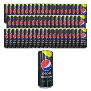 펩시 제로 라임 다이어트 탄산음료 210ml x 60캔