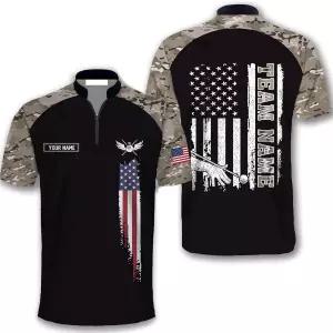 남성용 맞춤 위장 깃발 당구 유니폼 팀 선수를 위한 디어 선물