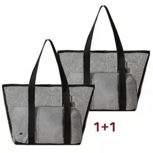 고효율 1+1 지퍼메쉬백 대형 비치백 수영가방 망사가 (KYR-WFHZW80)