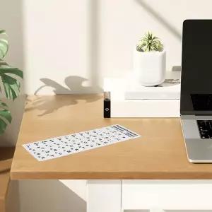 10pcs 러시아어 키보드 스티커 컴퓨터 노트북 Pc 키보드비 눈부심 투명 알파벳 영어 배경 문자