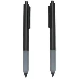 Enyolidimk 2Pcs 블랙 이터널 펜 아트 스케치 잉크 쓰기 없음 무제한 연필 학용품 필기용 오래 지속되는