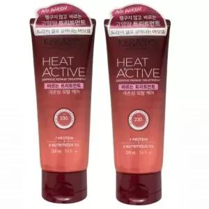 케라시스 (1+1) 히트 액티브 노워시 헤어팩 바르는 트리트먼트 200ml 극손상 모발